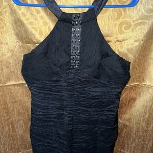 Black dress above the knees